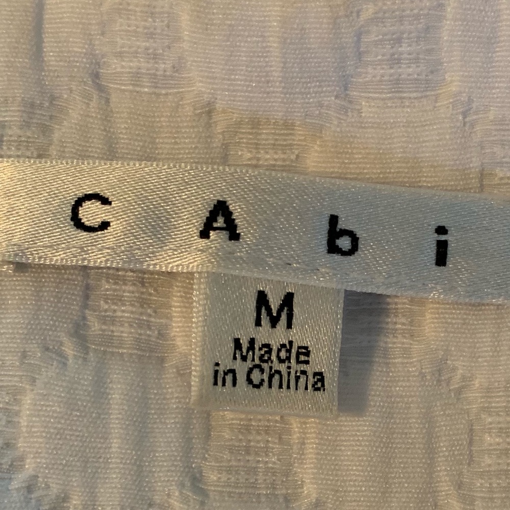 Double Breasted Cabi White blazer